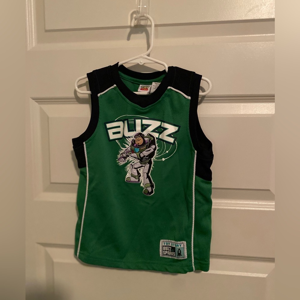 Toy Story brand Buzz basketball shirt. Size 5T.